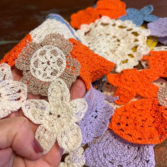 PATCHWORK DOLLY CROCHET Women's Top One Size - Picture 3 of 6